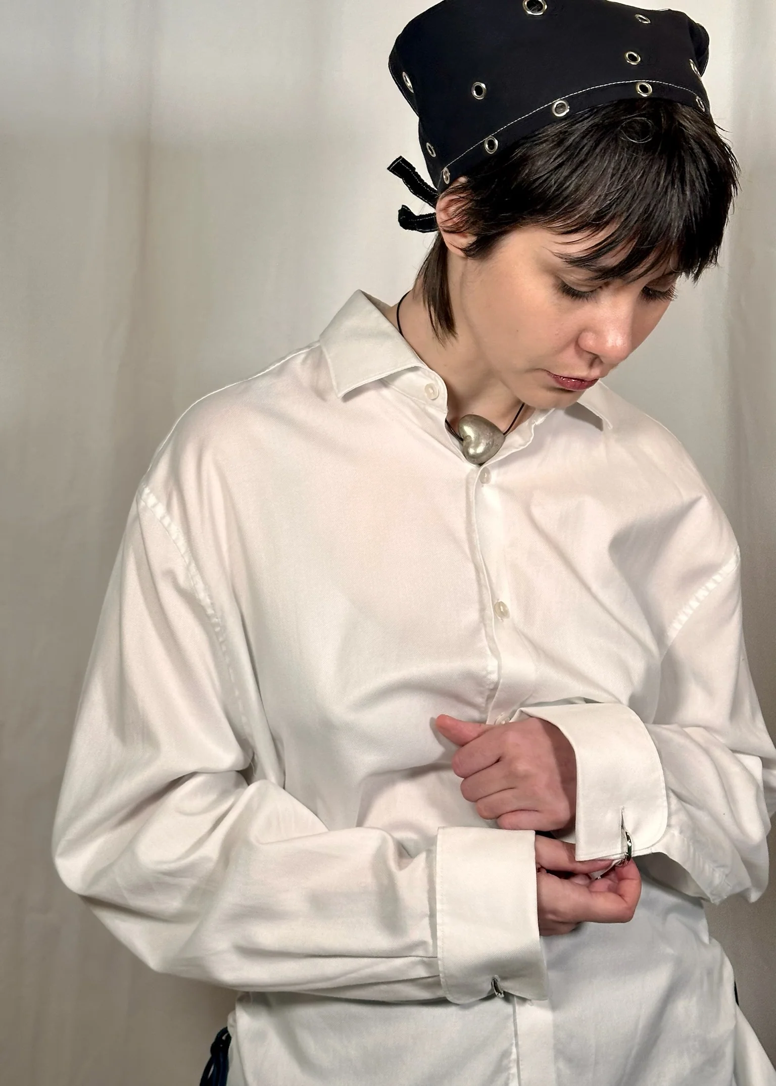 White Cinch Shirt - Image 3
