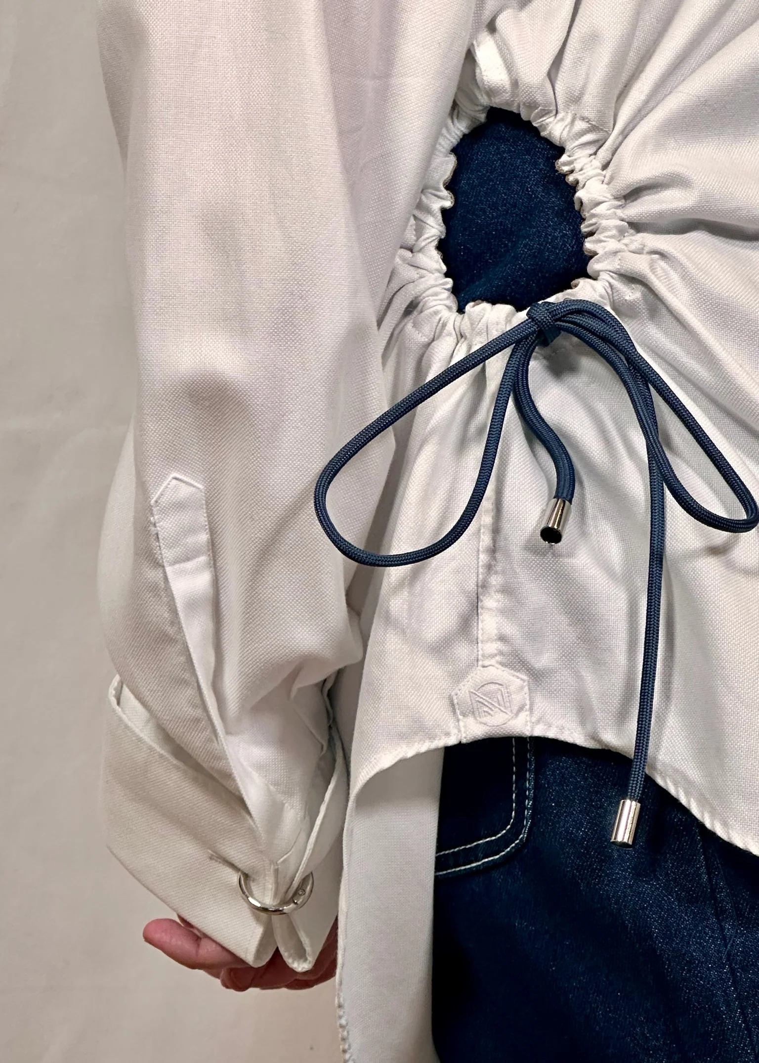 White Cinch Shirt - Image 4