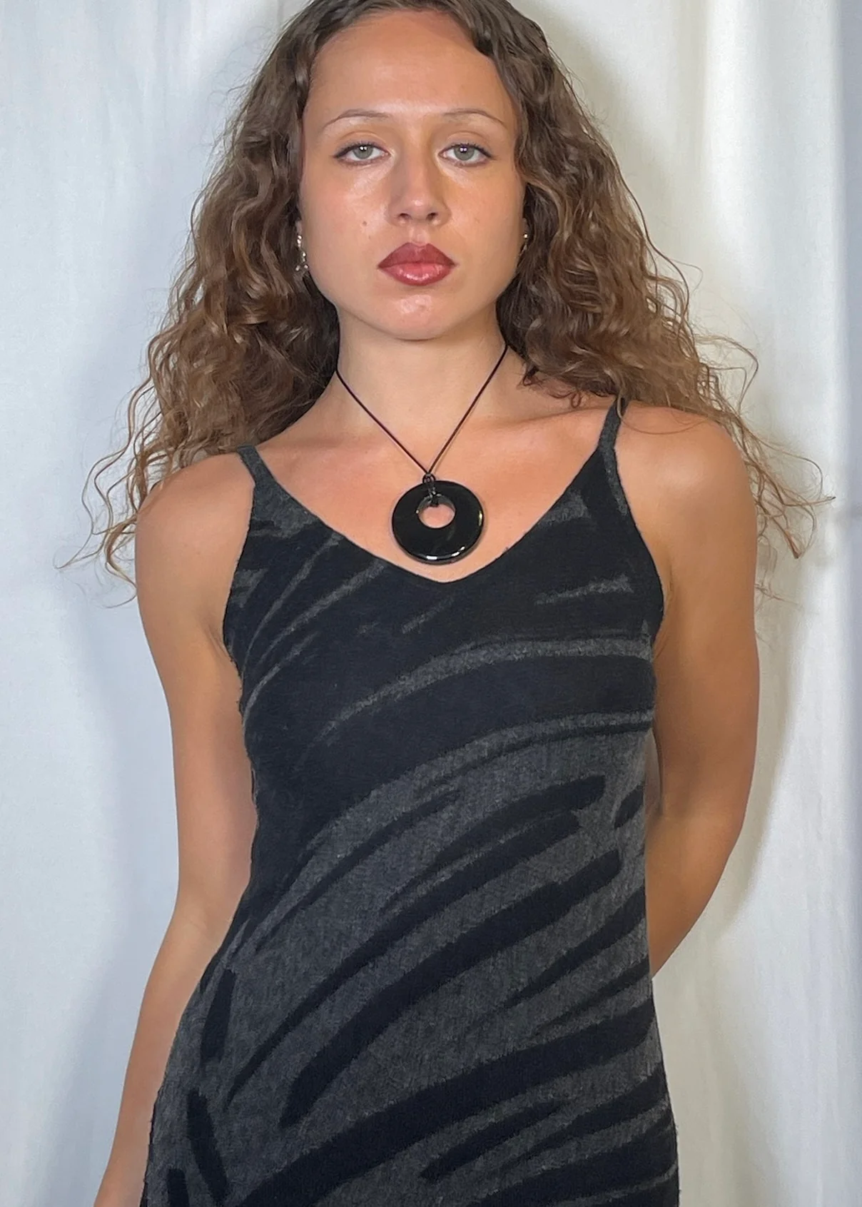 Wool Pattern Maxi Dress - Image 3